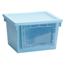 Caja de almacenamiento de plástico creativo ventana de cristal
